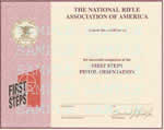 NRA FIRST Steps Certificate