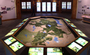 Inside the Visitor Center is a great display of the area and history of Sterling Forest.