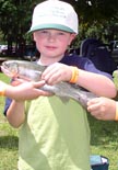 Boy with trout