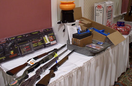 "Wall of Guns" at Orange County Federation of Sportsmen's Clubs Dinner, 2003