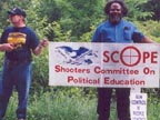 Dave Warshaw of Dutchess County (left) and Tom Chandler of Albany County, respective SCOPE County Chairs with supporters On the