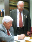 Sen Larkin and Morahan going over bills 